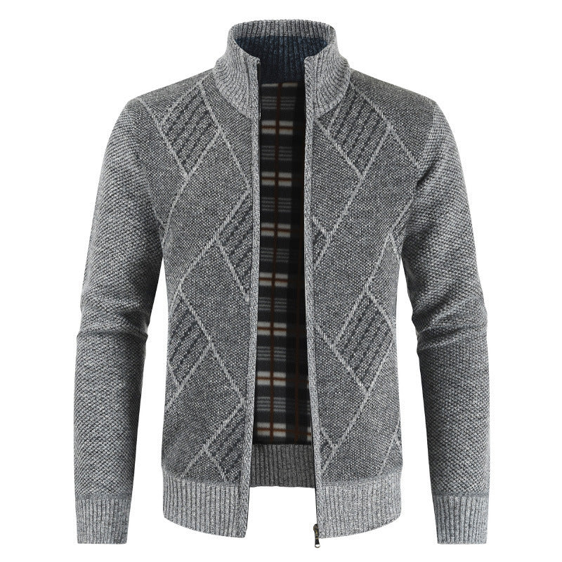 Men's Slim Fit Formal Cardigan Sweater Jacket For Business Casual