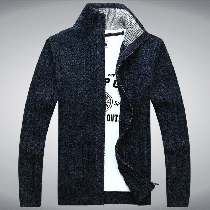 Men's Oversized Casual Sweater Cardigan Jacket With Soft Polyester Fabric