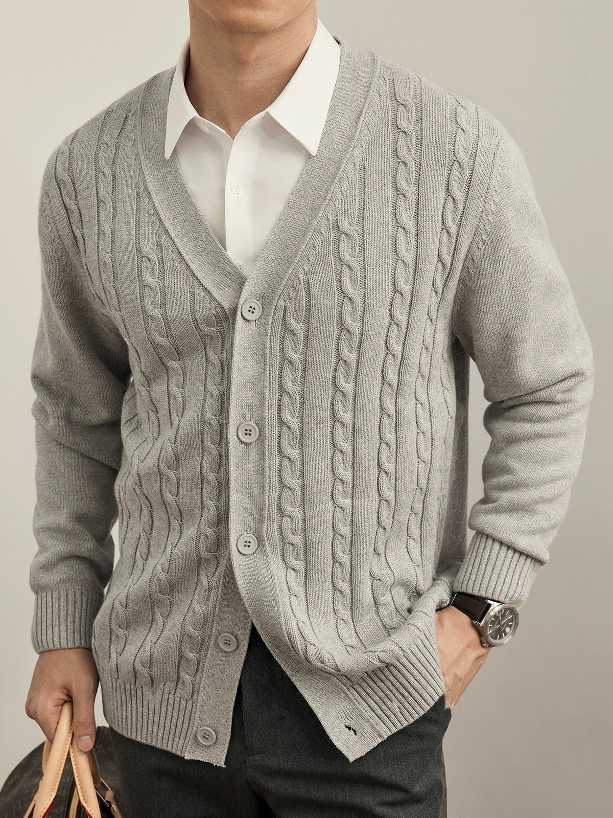 Men's Casual Knitted Cardigan for Everyday Comfort and Style