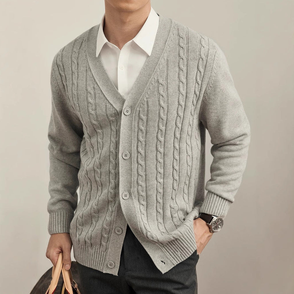 Men's Casual Knitted Cardigan for Everyday Comfort and Style