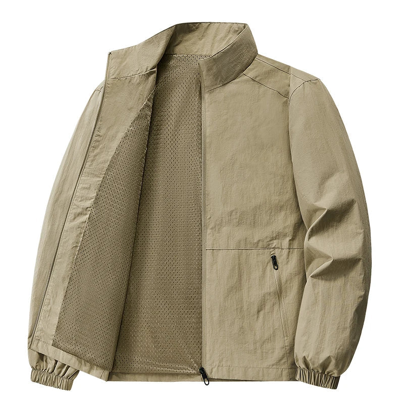 Men's Lightweight Breathable Casual Zipper Formal Spring Jacket