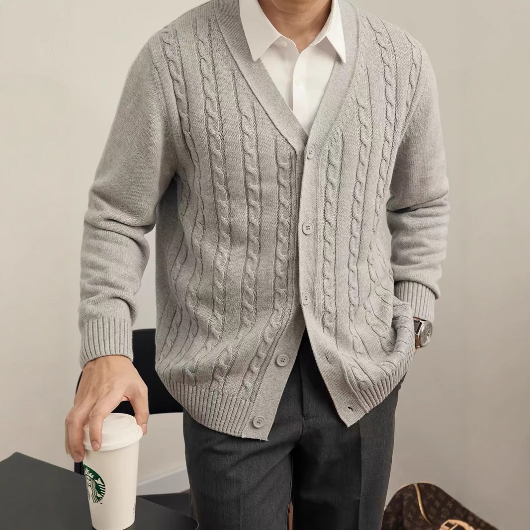 Men's Casual Knitted Cardigan for Everyday Comfort and Style